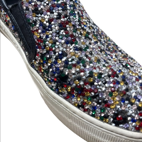 Steve Madden Gracious Slip On Shoes Sparkling Multicolored Jewel Rhinestones 7.5 - Picture 5 of 8